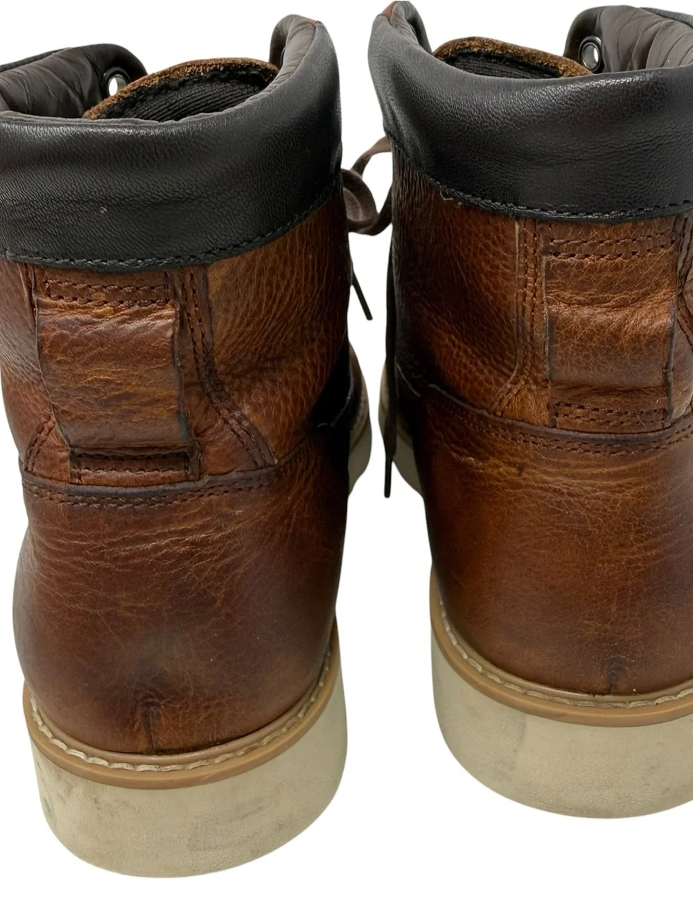 Cole Haan Nantucket Men’s Size 8.5 Rugged Lace Up Grand.OS Ankle Brown Boots